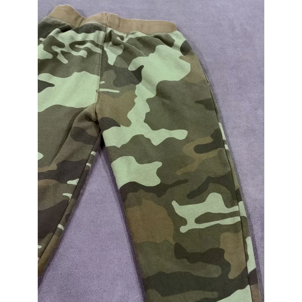 Gap Jogger Pants Kids XL Multicolor Camouflage Fleece Lined Tapered Drawstring